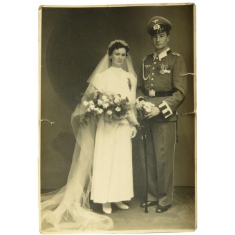 Infantry Unteroffizier in his wedding day. Espenlaub militaria